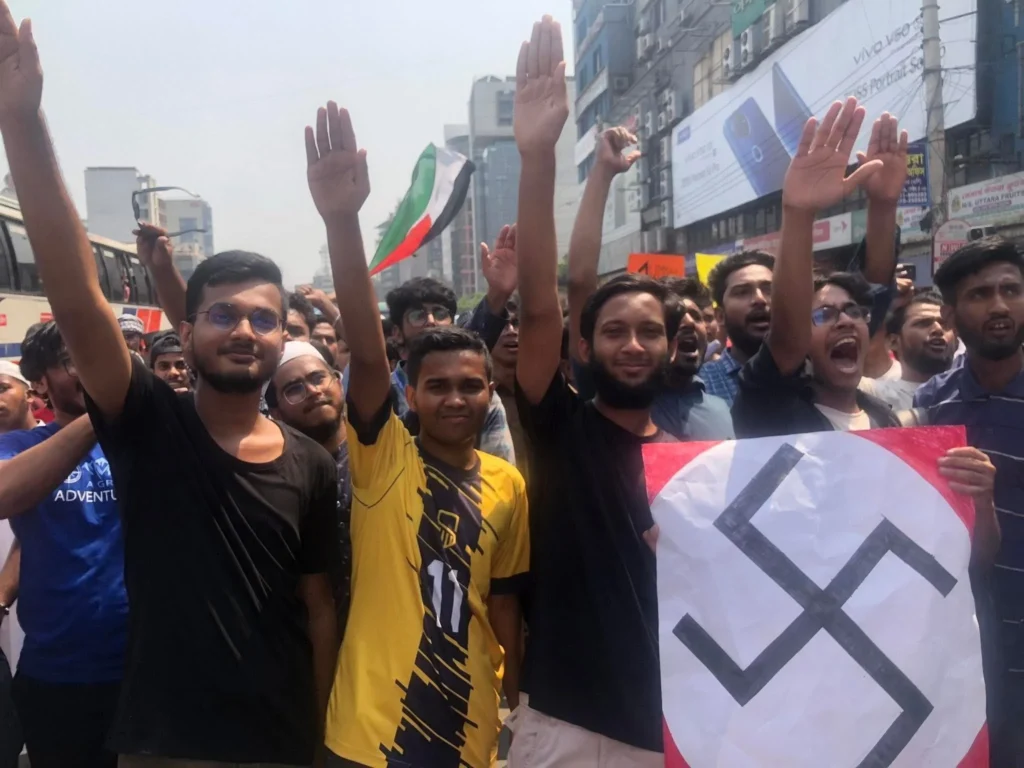When Truth Looks Like Misinformation: Nazi Salutes Witnessed at Bangladesh’s Gaza Protests